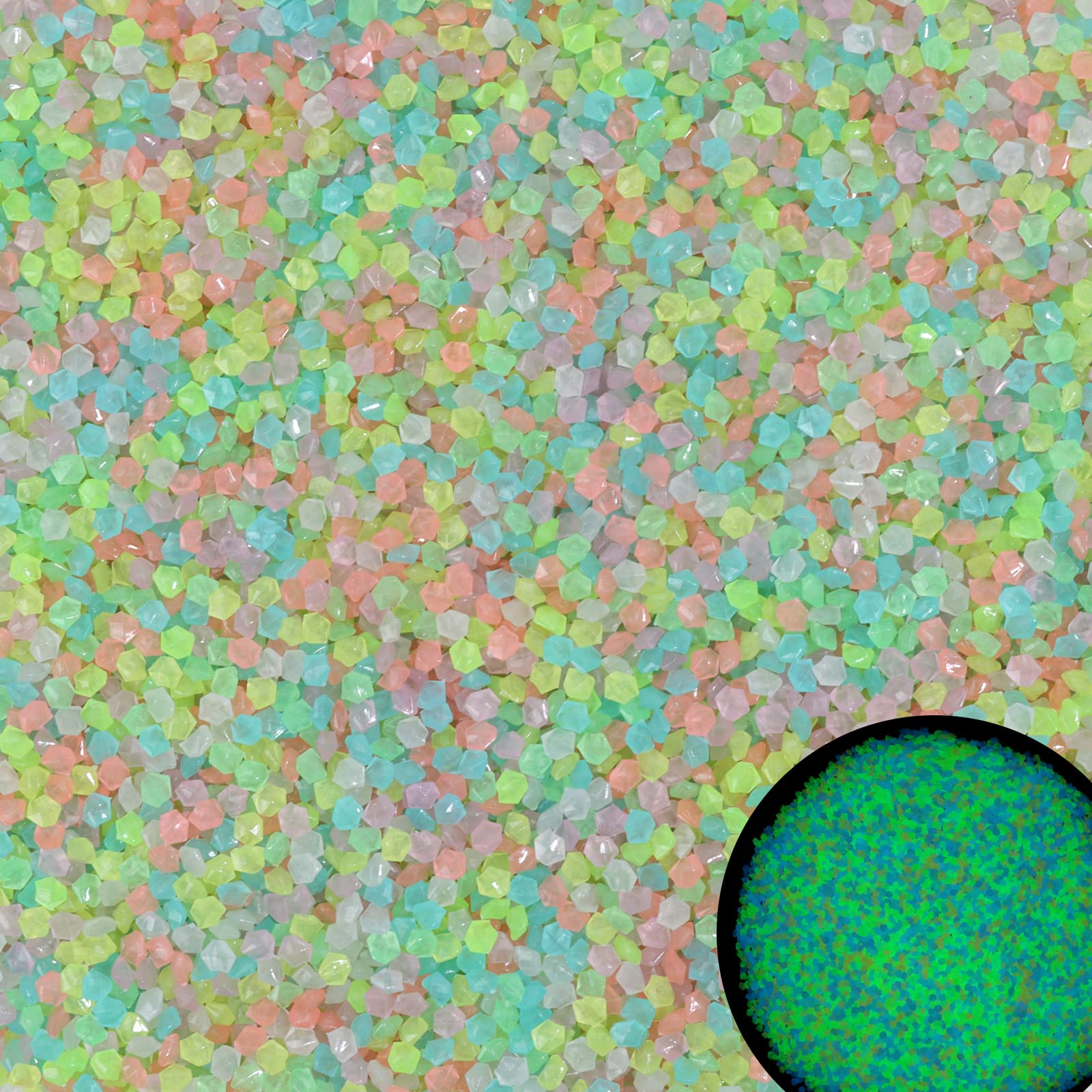 Aquarium Fish Breeding - 1000Pcs Luminous Sand Glow In The