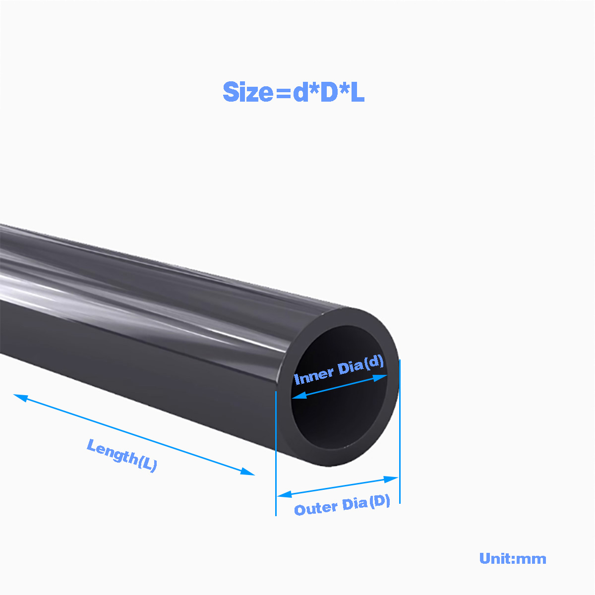 Aquarium Fish Breeding - Black PVC Plastic Pipe Hollow Tube/Fish