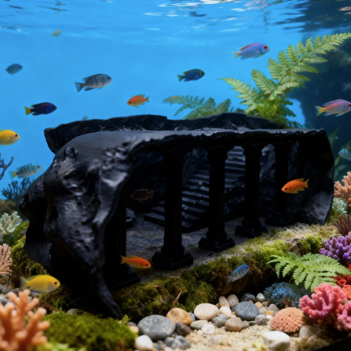 Aquarium Fish Games - 3D Castle Aquarium Decoration, Hidden Cave