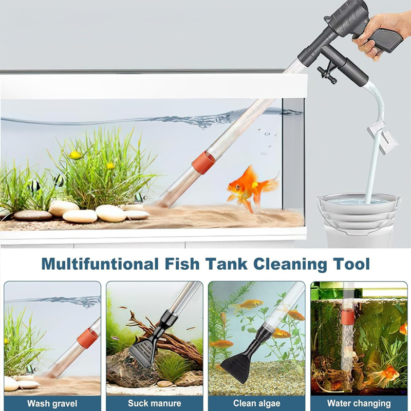 Gravel Vacuum Cleaner - 1PC Aquarium Water Change Pump Press-Type