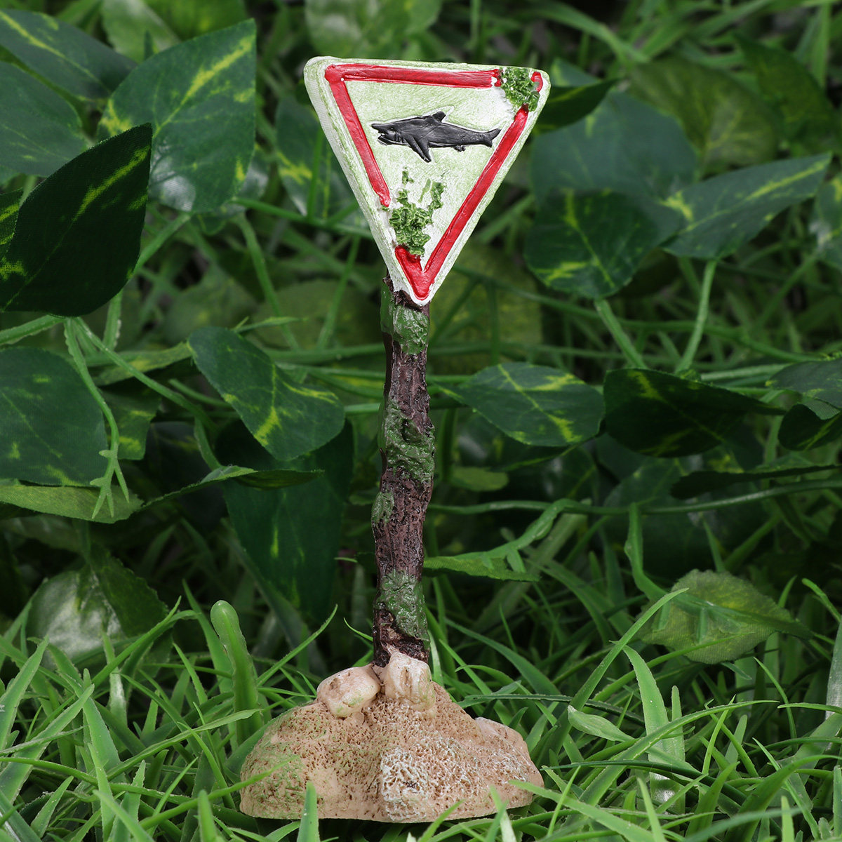 Aquarium Fish Unique - Cartoon Resin Fish Tank Warning Sign