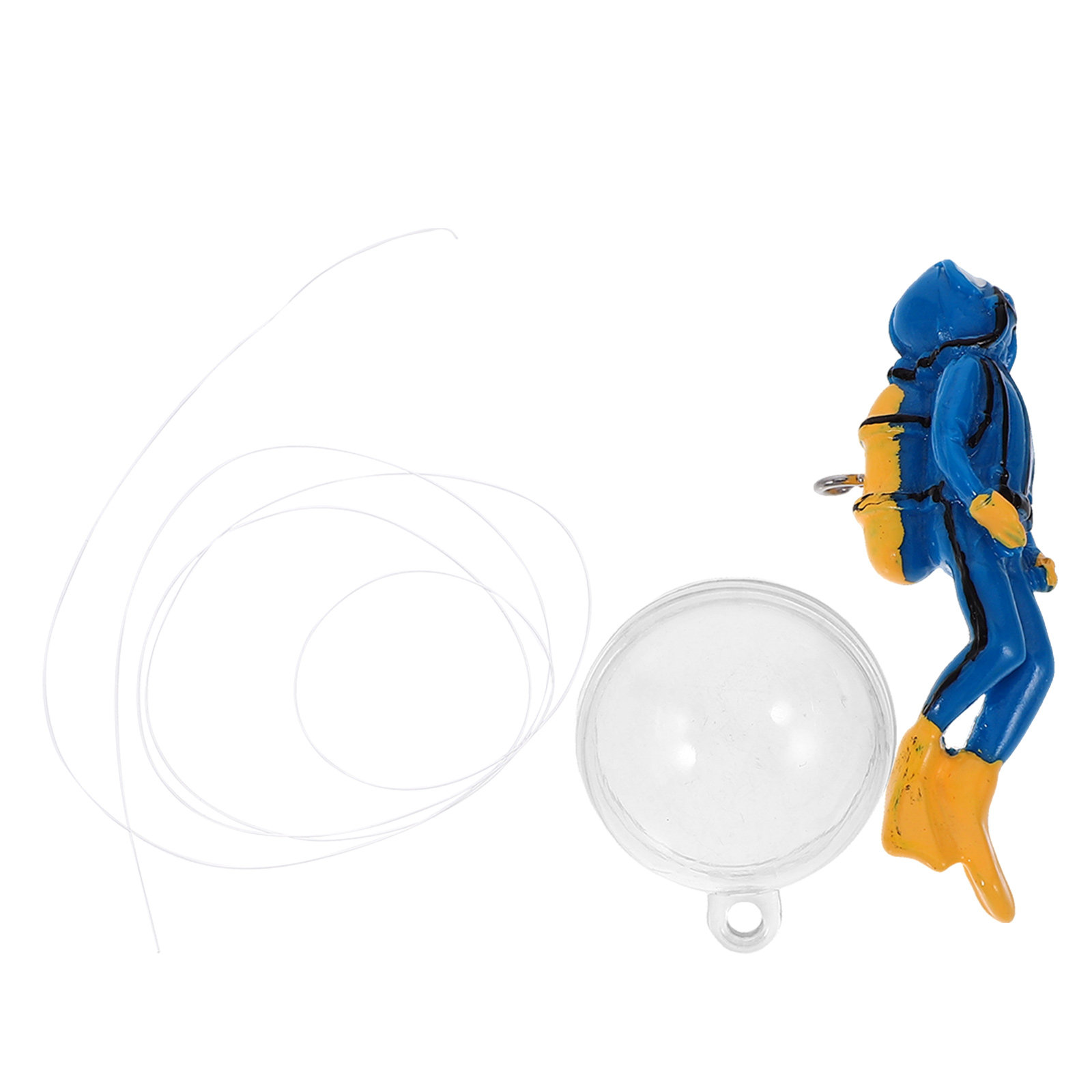 Aquarium Fish Unique - Floating Fish Tank Diver Decorative Ornament