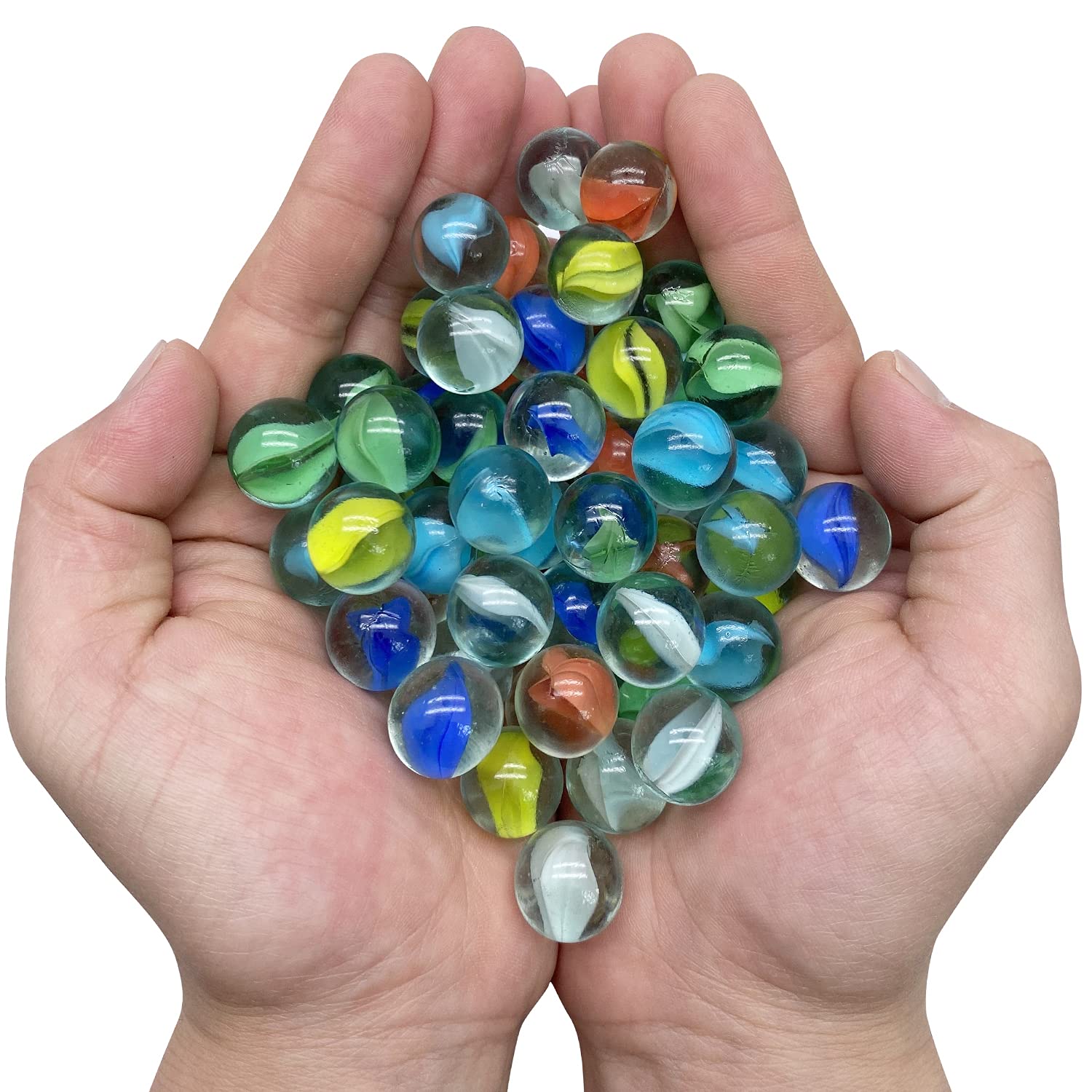 10/50PCS 25/14mm Colorful Glas - Aquarium Fish Games のレビューと価格
