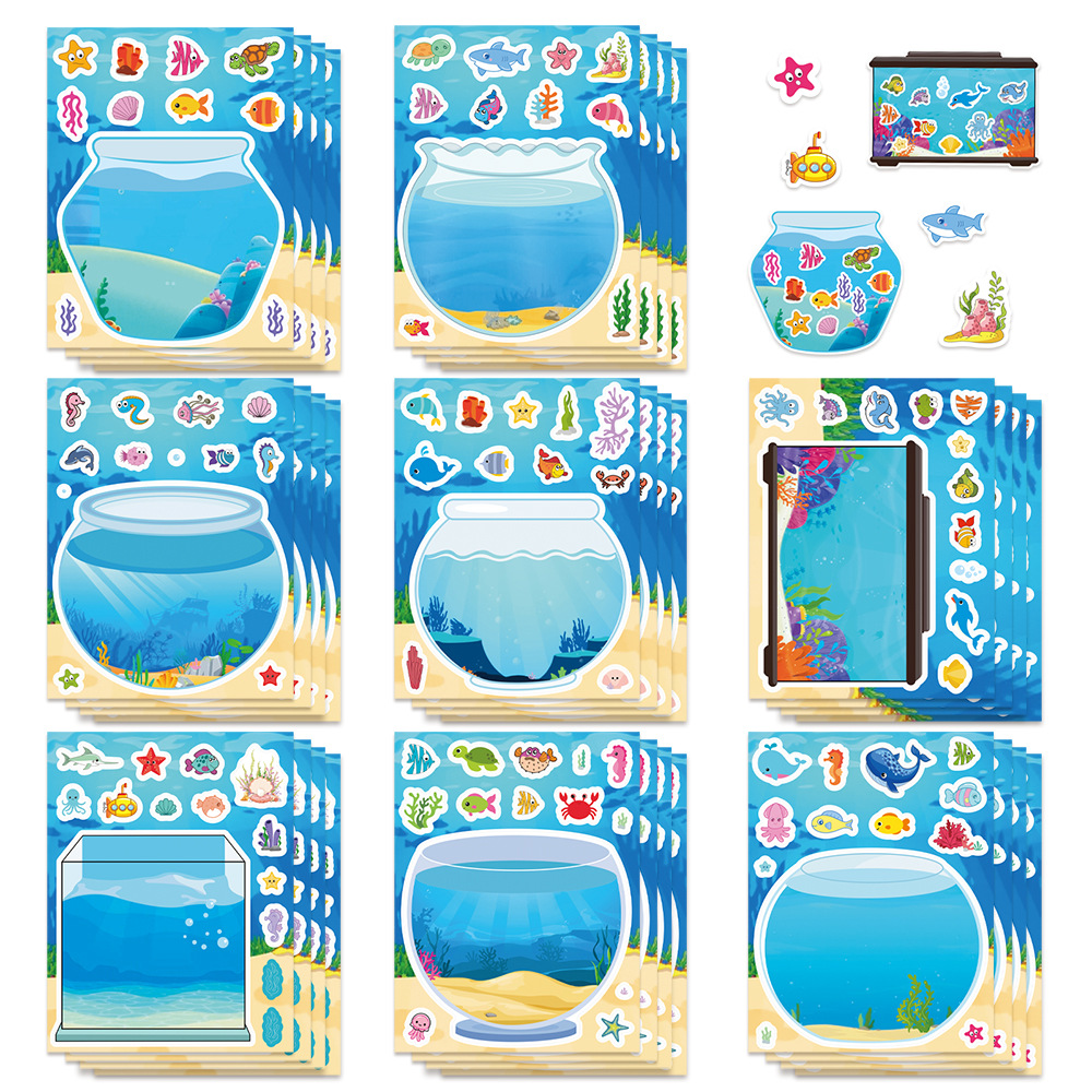 8/16Sheets Creative Fish Tank  - Aquarium Fish Games のレビューと価格