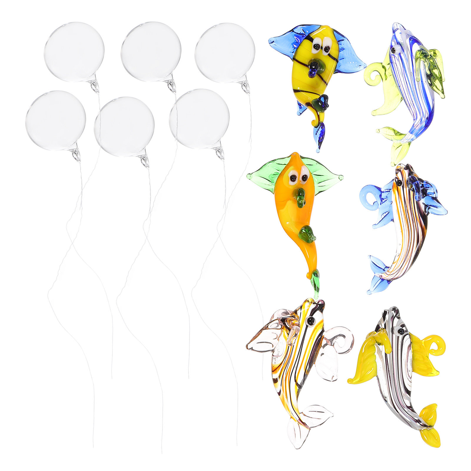 6Pcs Aquarium Float Ball Decor - Aquarium Fish Unique のレビューと価格