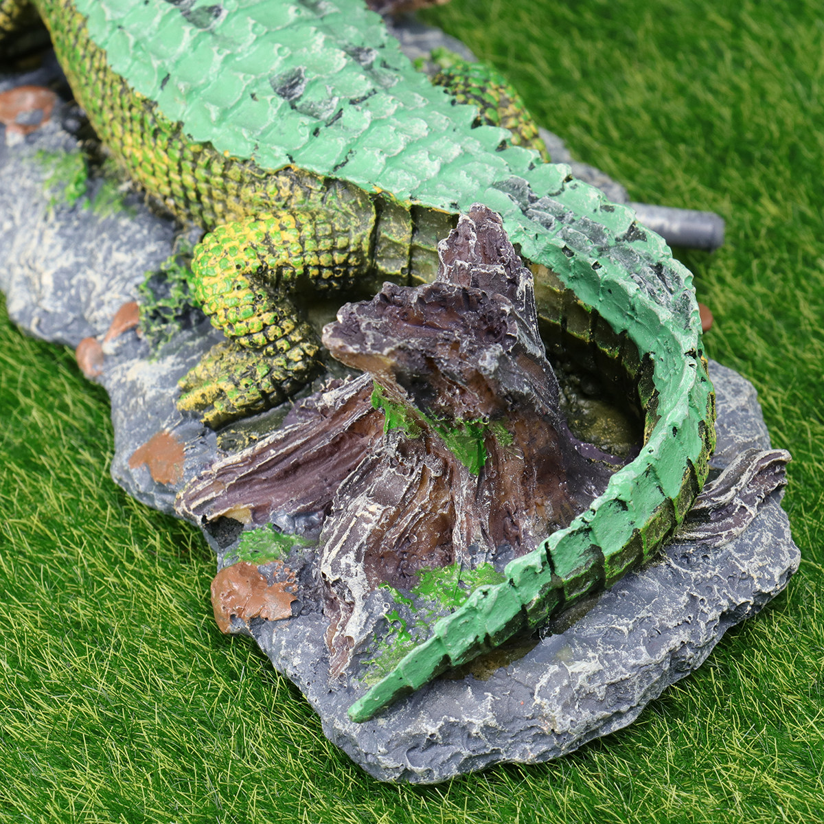 1Pcs Simulated Crocodile Aquar - Aquarium Fish Unique のレビューと価格