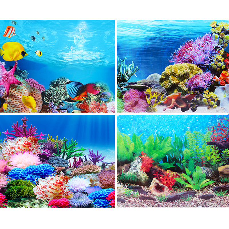 Fish tank background sticker p - Aquarium Fish Wallpaper のレビューと価格