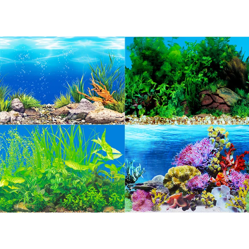 Fish tank background sticker p - Aquarium Fish Wallpaper のレビューと価格