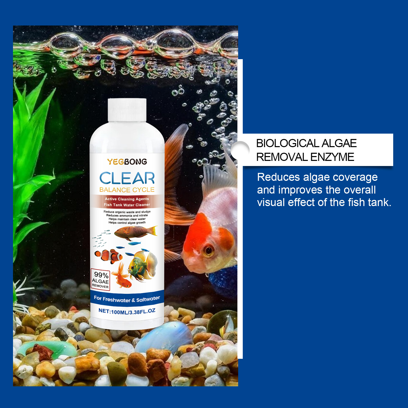 Aquarium Water Clarifier 100ml - Aquarium Fish Breeding のレビューと価格