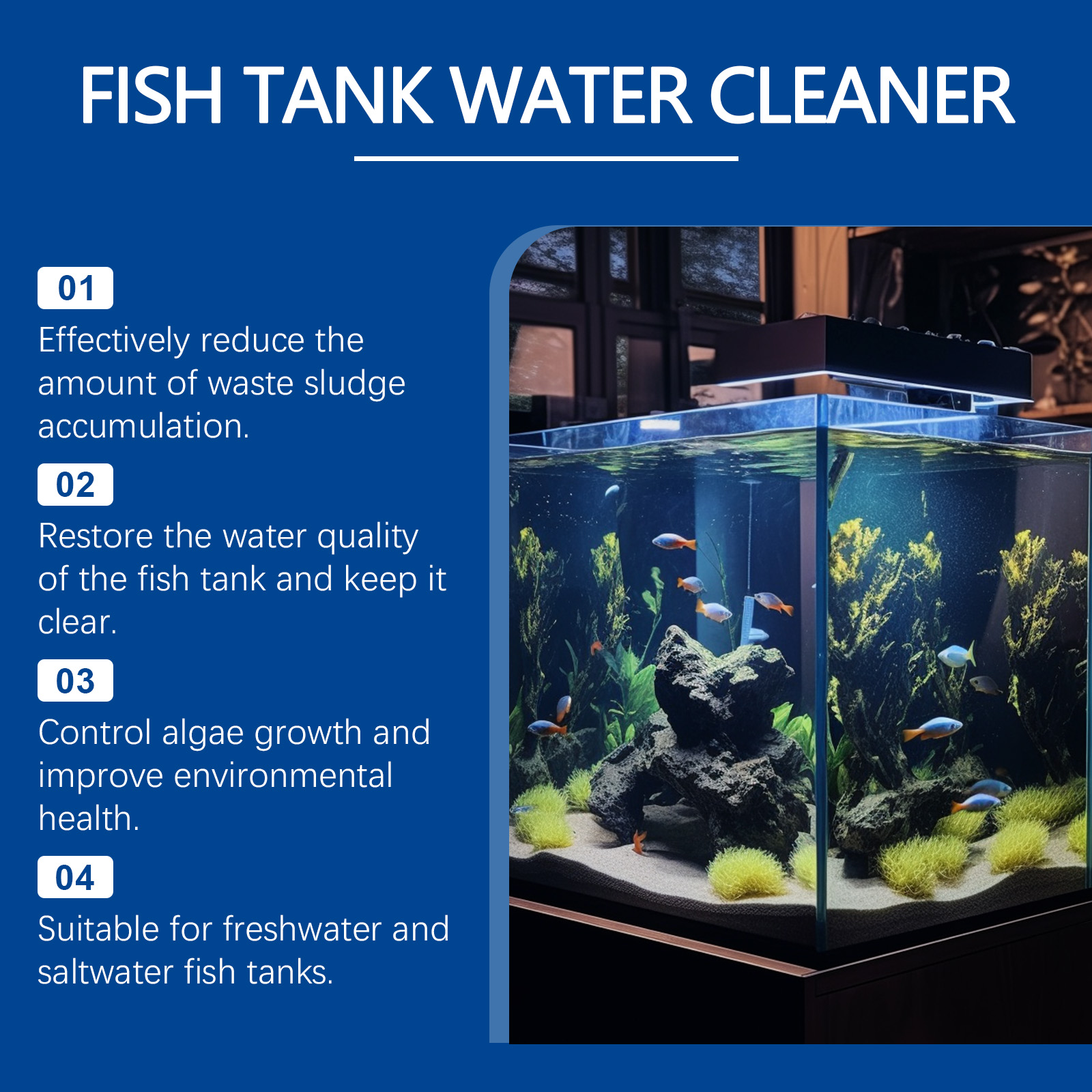Aquarium Water Clarifier 100ml - Aquarium Fish Breeding のレビューと価格