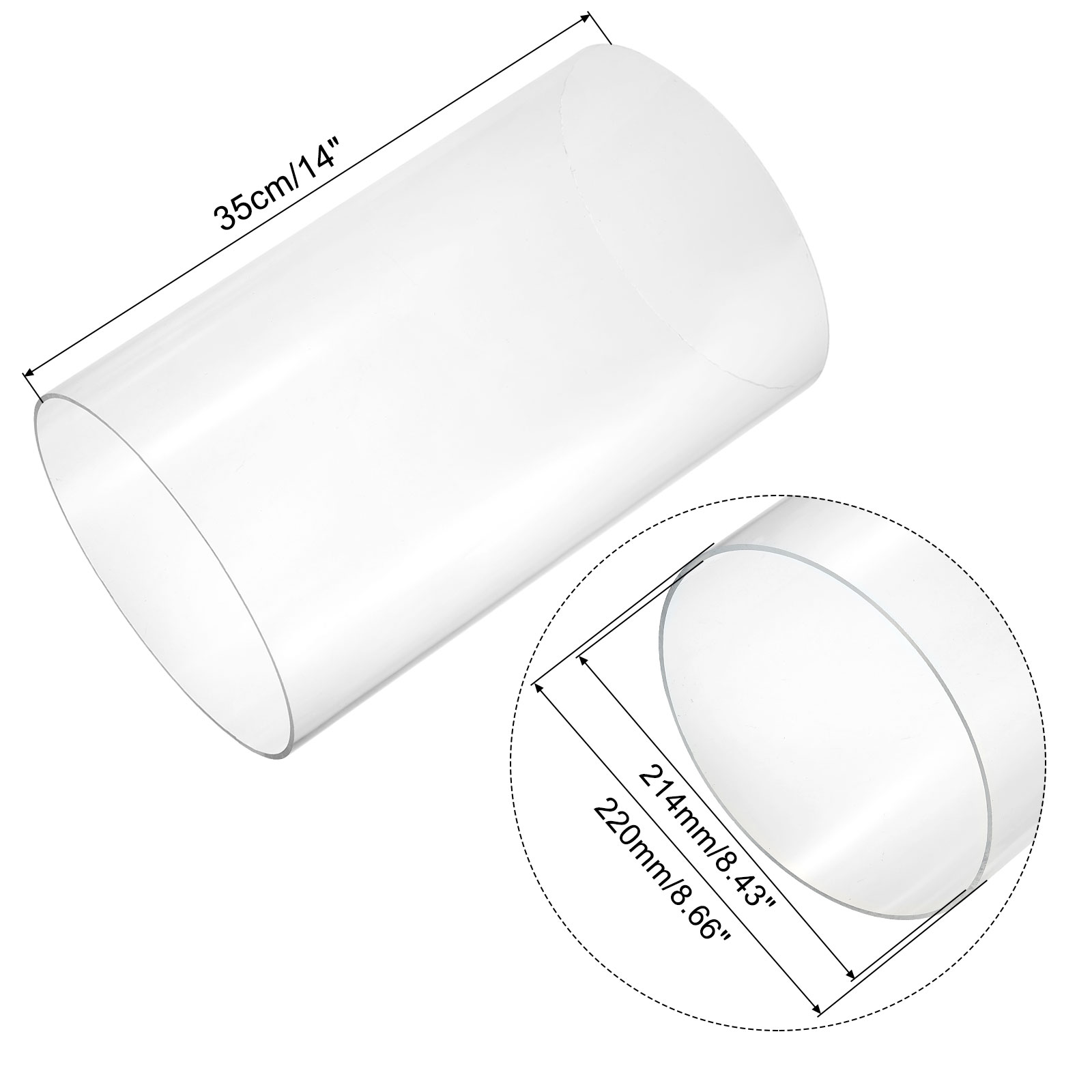 350mm Transparent Acrylic Aqua - Aquarium Fish Breeding のレビューと価格