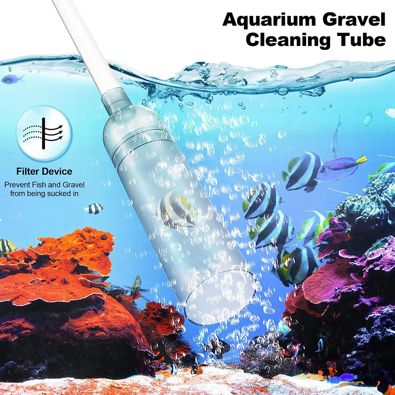 Fish Tank Water Changer Aquari - Gravel Vacuum Cleaner のレビューと価格