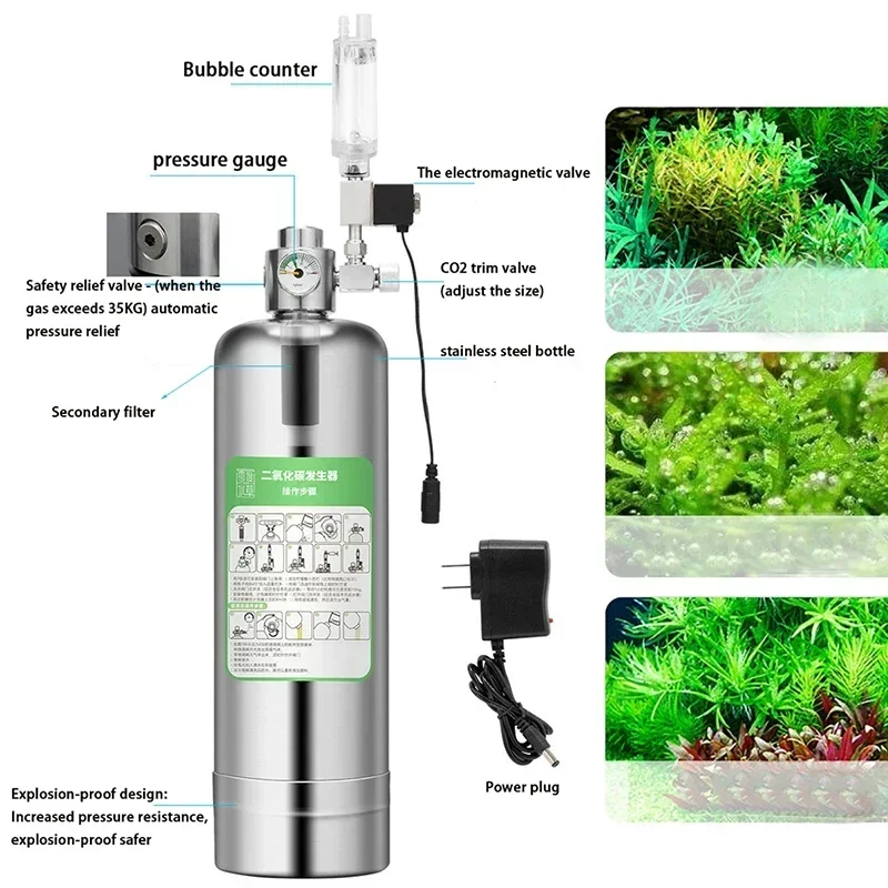 Aquarium CO2 Generator 2L DIY  - Co2 Diffuser Planted のレビューと価格