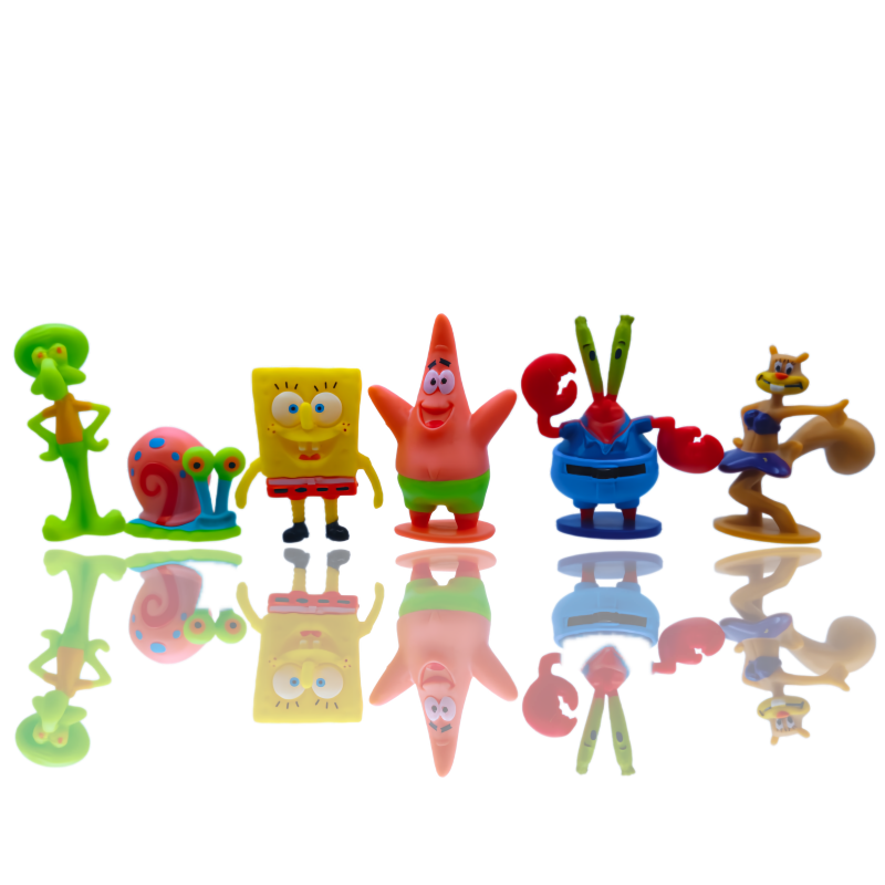 6pcs SpongeBob Fish Tank Decor - Aquarium Fish Breeding のレビューと価格