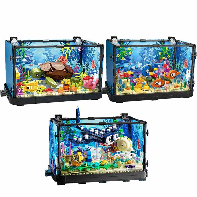 Fish Tank Building Block Set w - Aquarium Fish Breeding のレビューと価格
