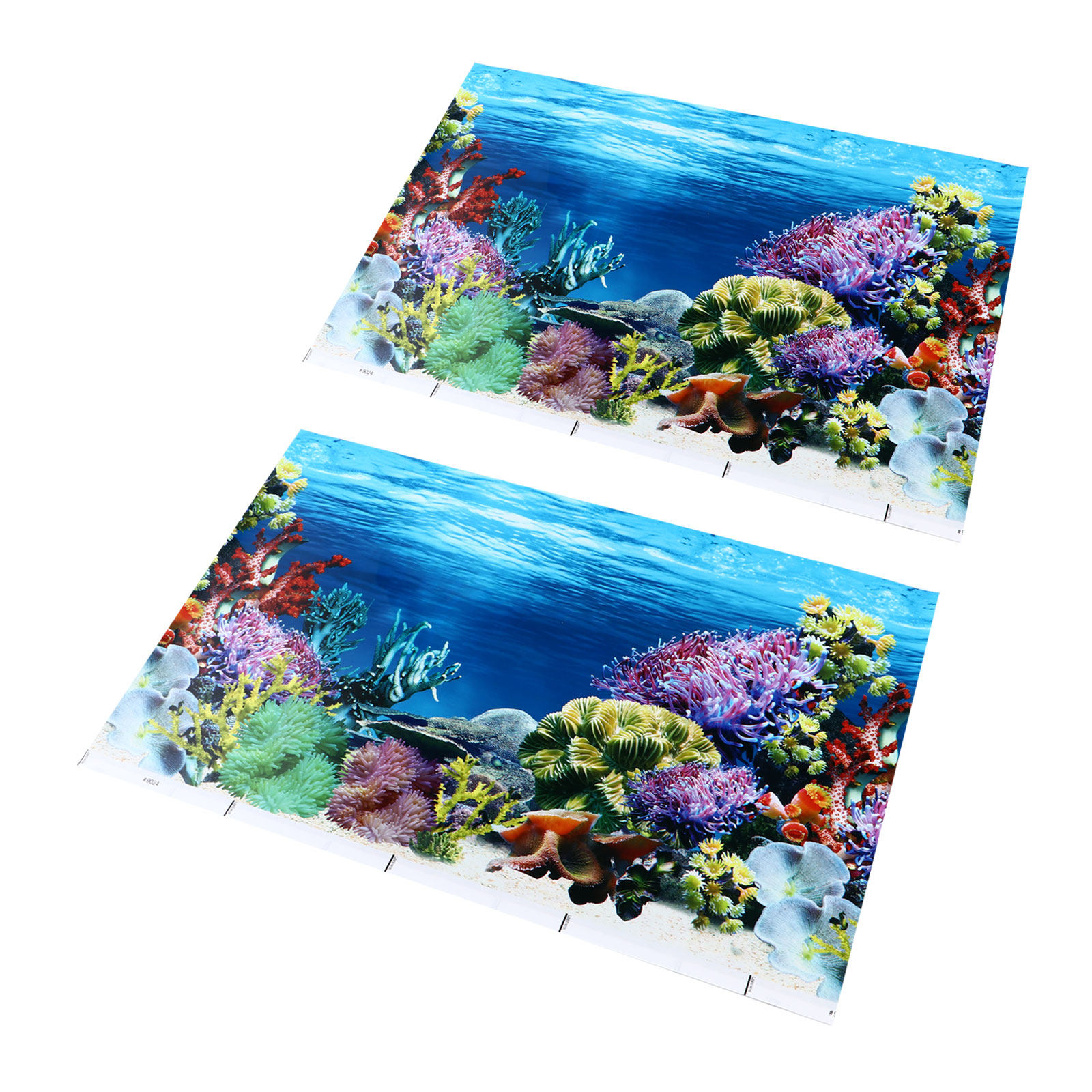 Fish Tank Stickers Coral Decor - Aquarium Fish Wallpaper のレビューと価格