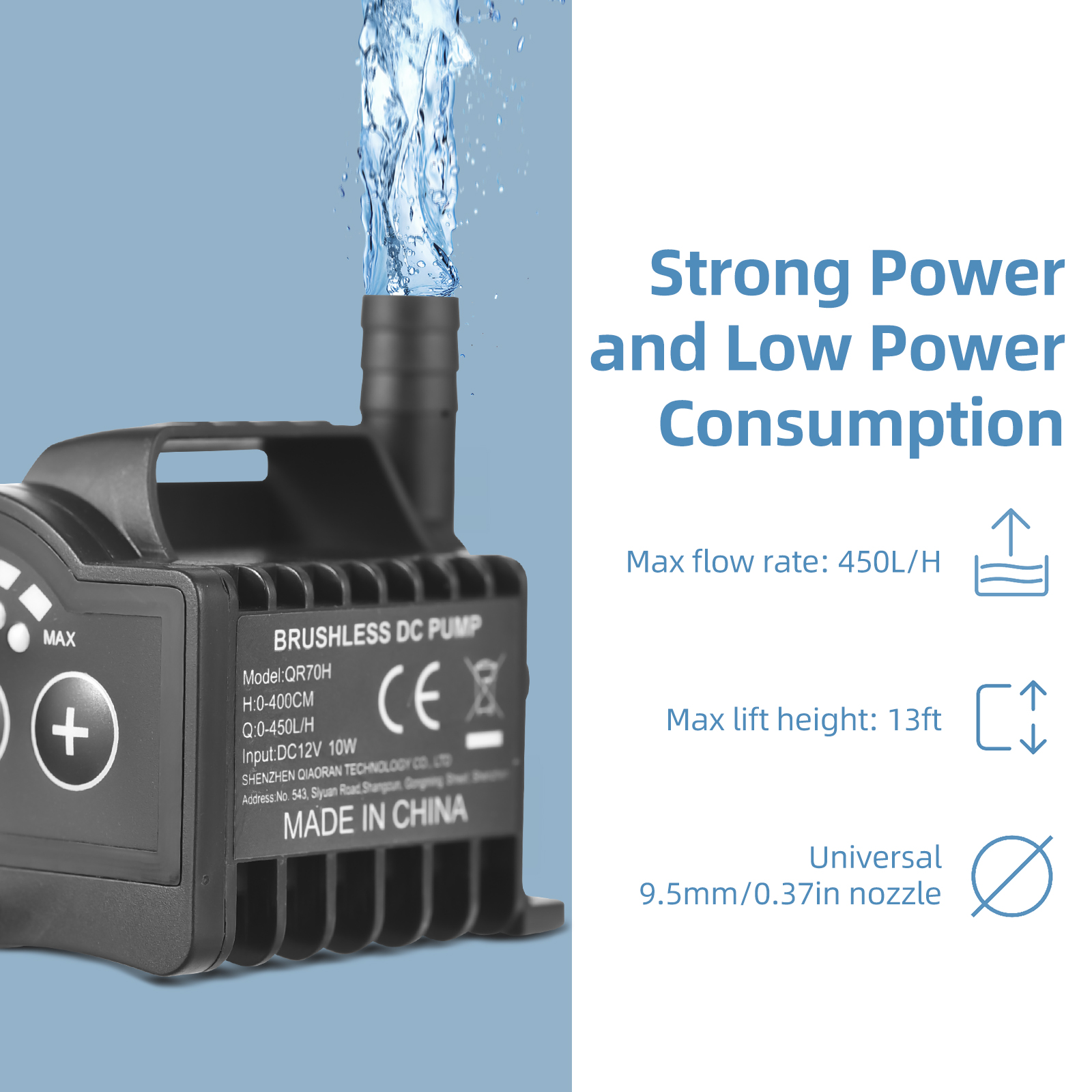 Submersible 12V Water Pump 8 L - Aquarium Fish Breeding のレビューと価格