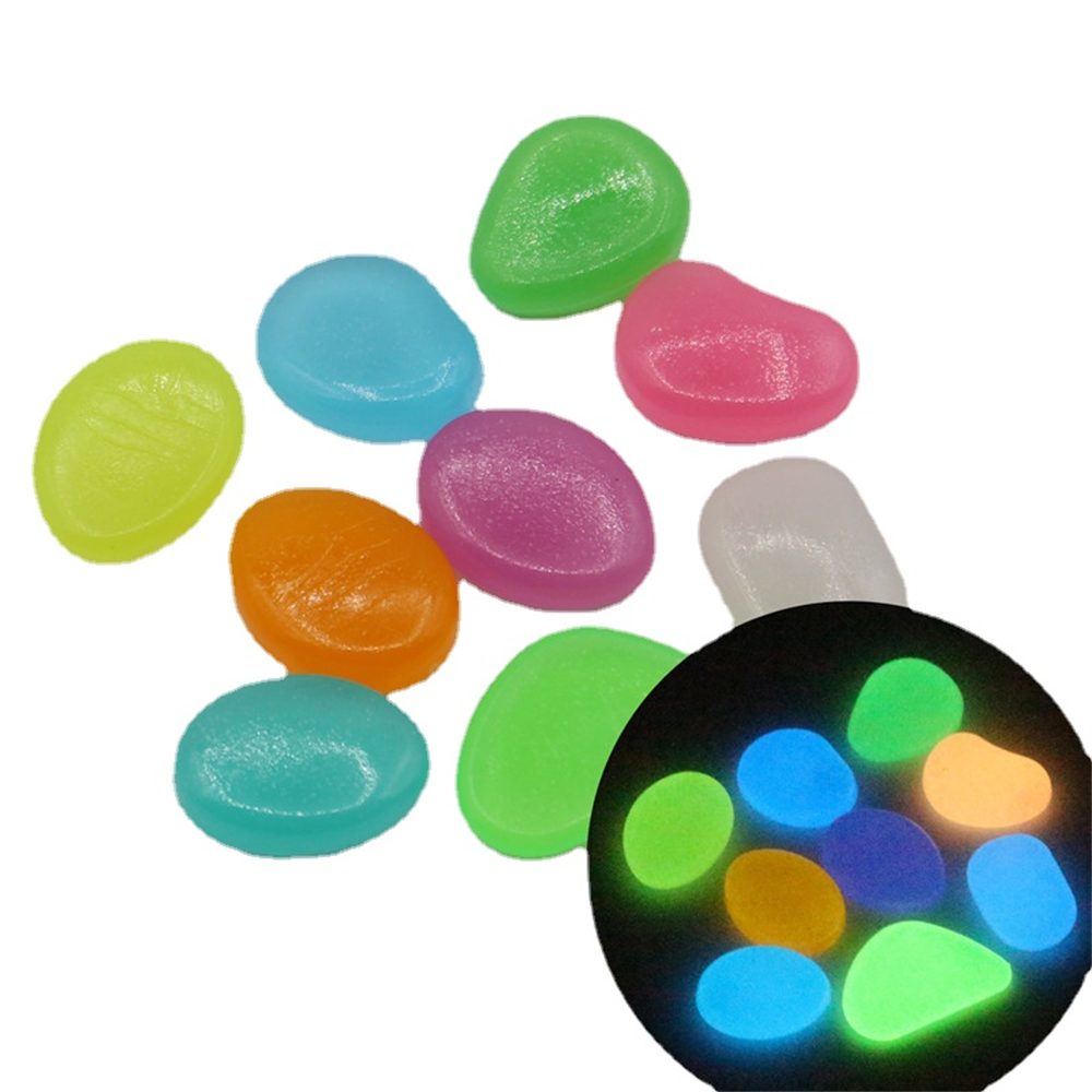 50pcs Luminous Stone Fluoresce - Aquarium Fish Breeding のレビューと価格