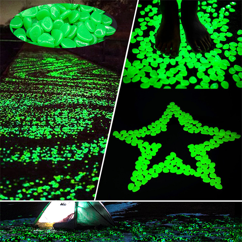 50pcs Luminous Stone Fluoresce - Aquarium Fish Breeding のレビューと価格