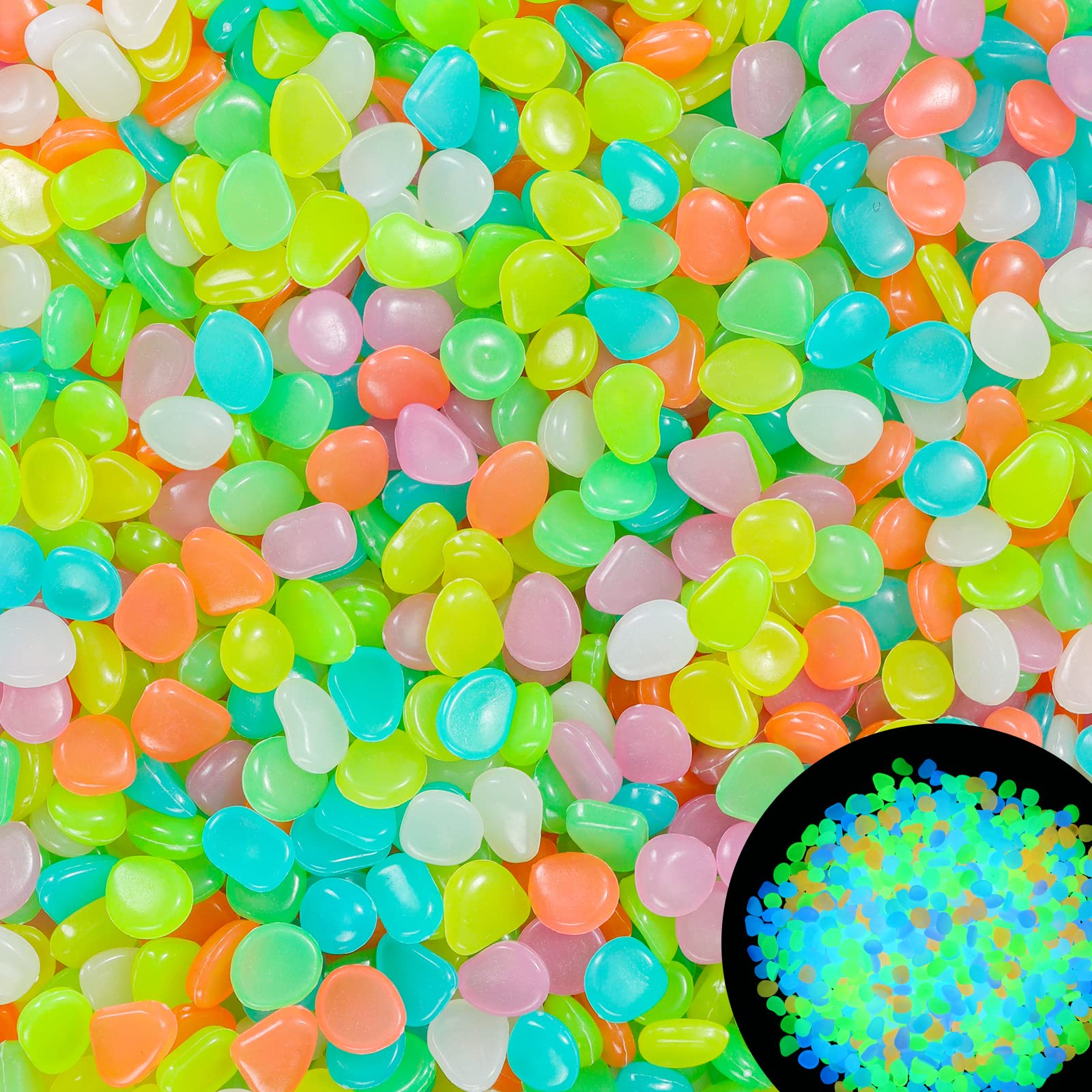 100Pcs Glow in the Dark Garden - Aquarium Fish Breeding のレビューと価格