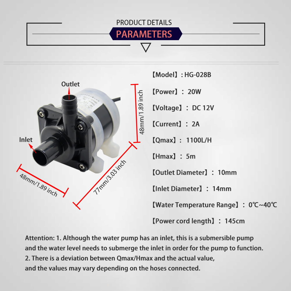 12V DC Brushless Small Submers - Aquarium Fish Breeding のレビューと価格