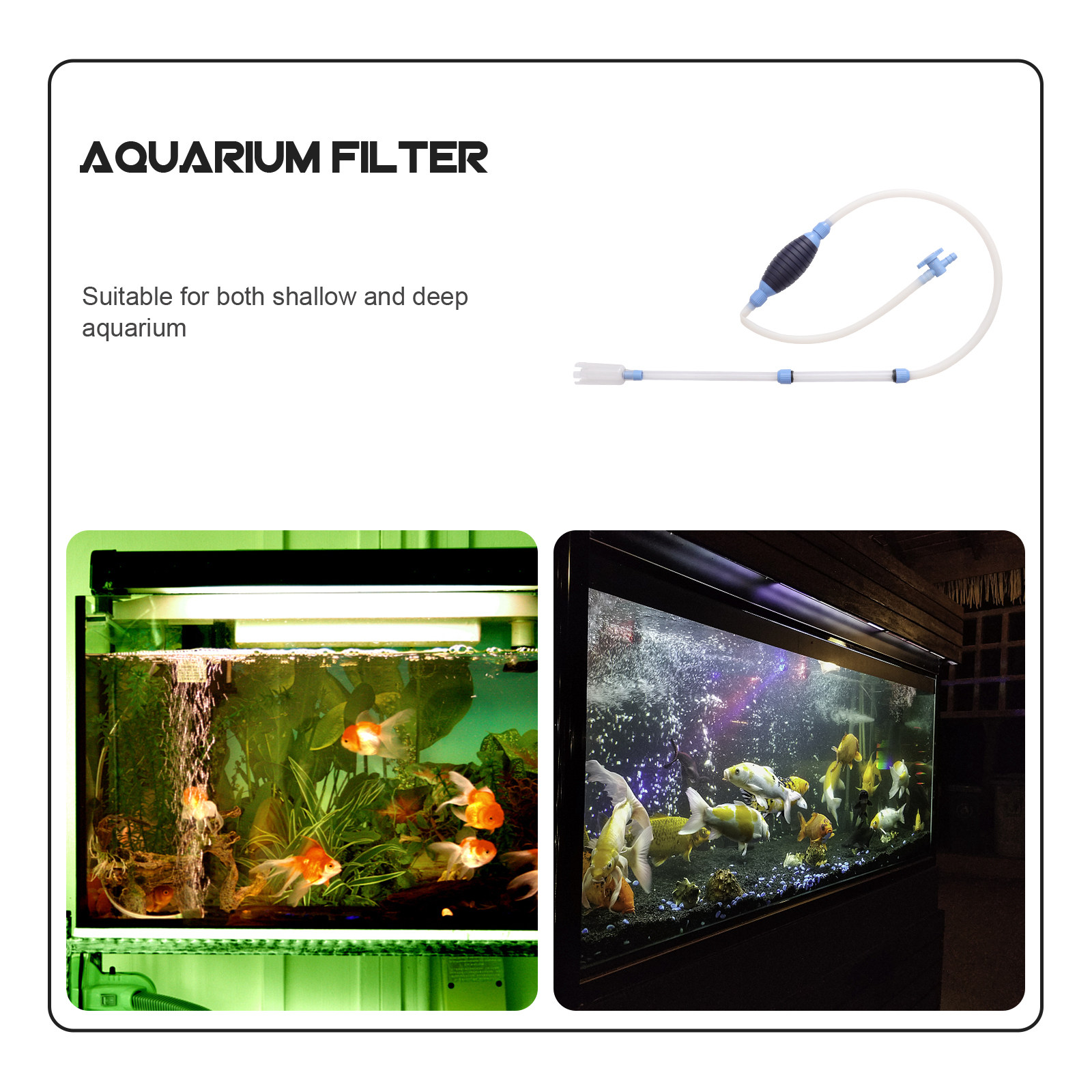Fish Tank Cleaner Manual Vacuu - Gravel Vacuum Cleaner のレビューと価格