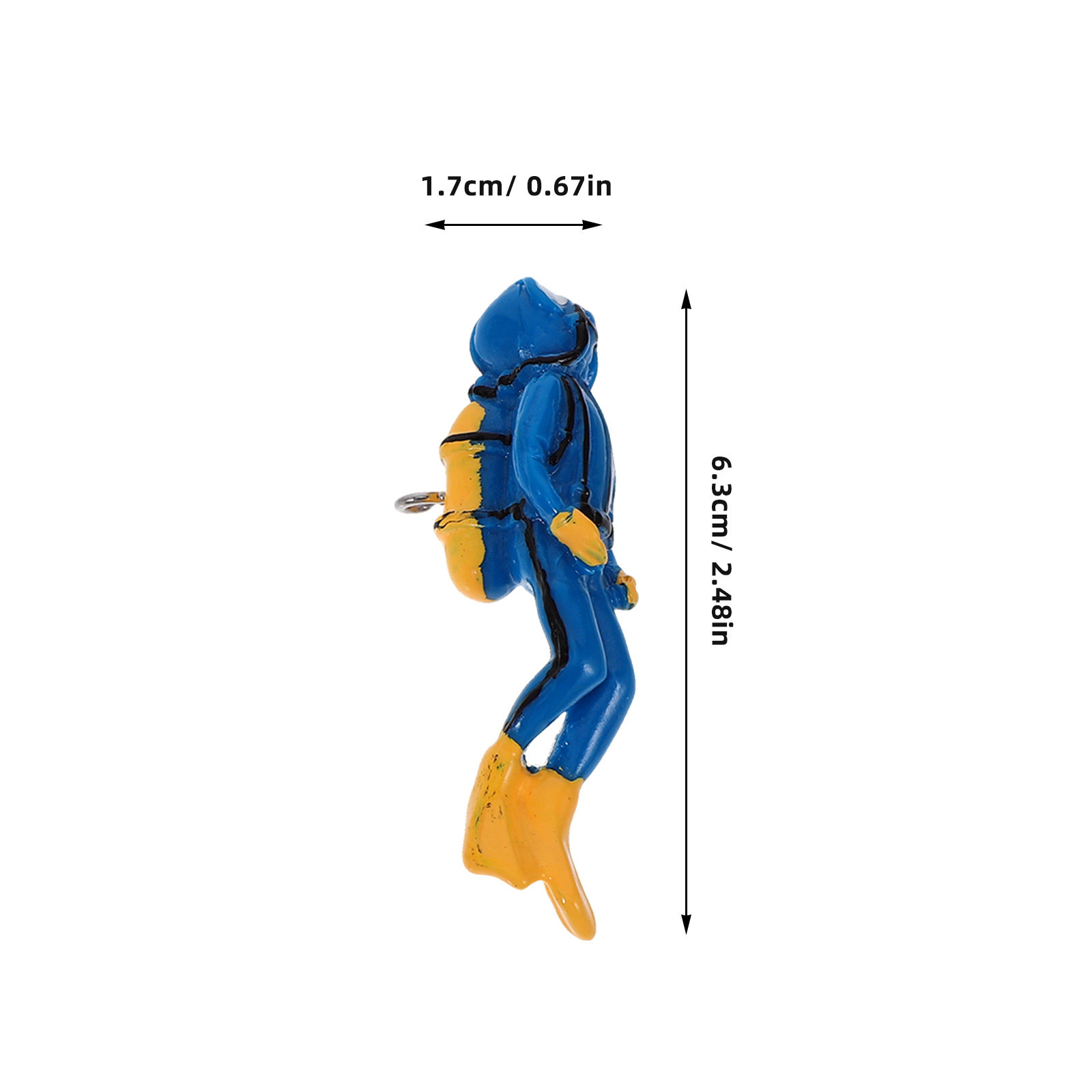 Floating Fish Tank Diver Decor - Aquarium Fish Unique のレビューと価格